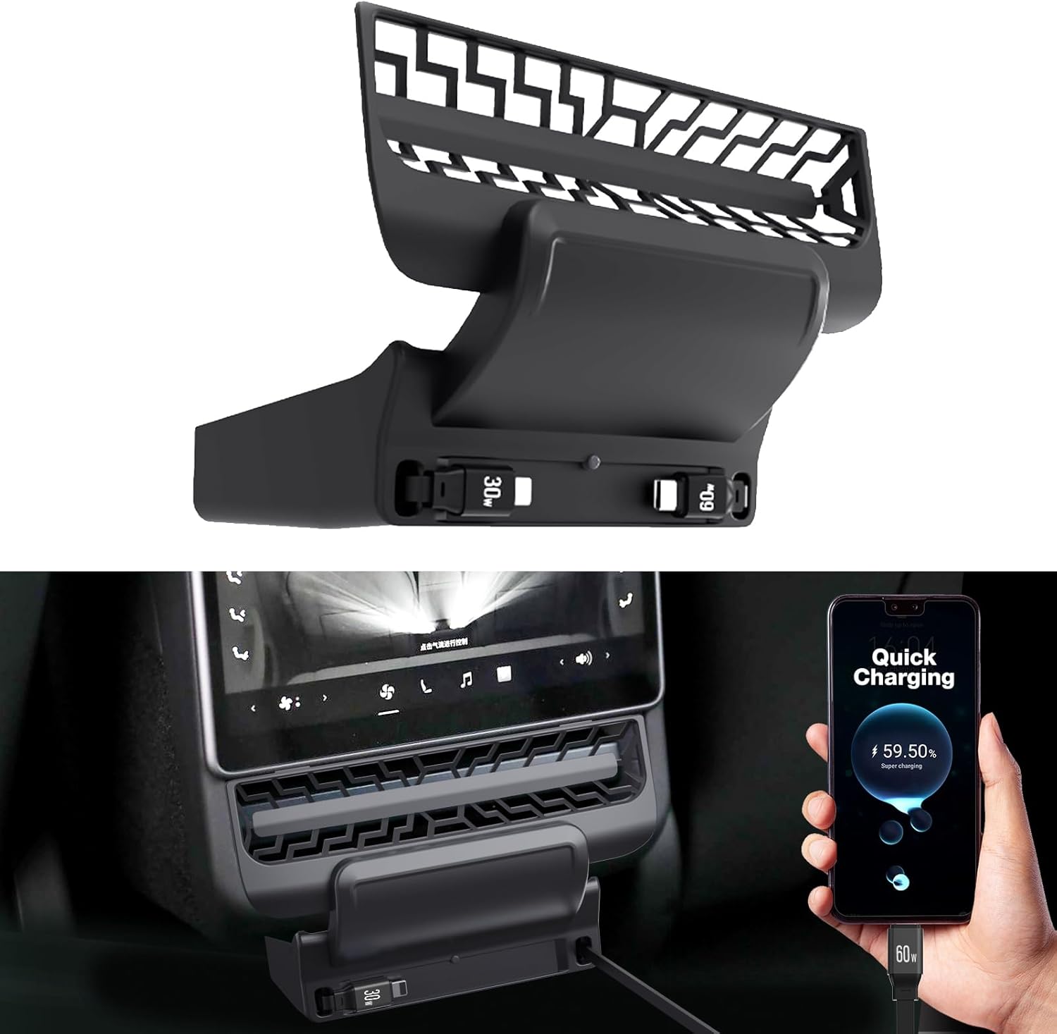 Docking Station Usb C - Tesla Model 3/Y 2021-2023 için Arka