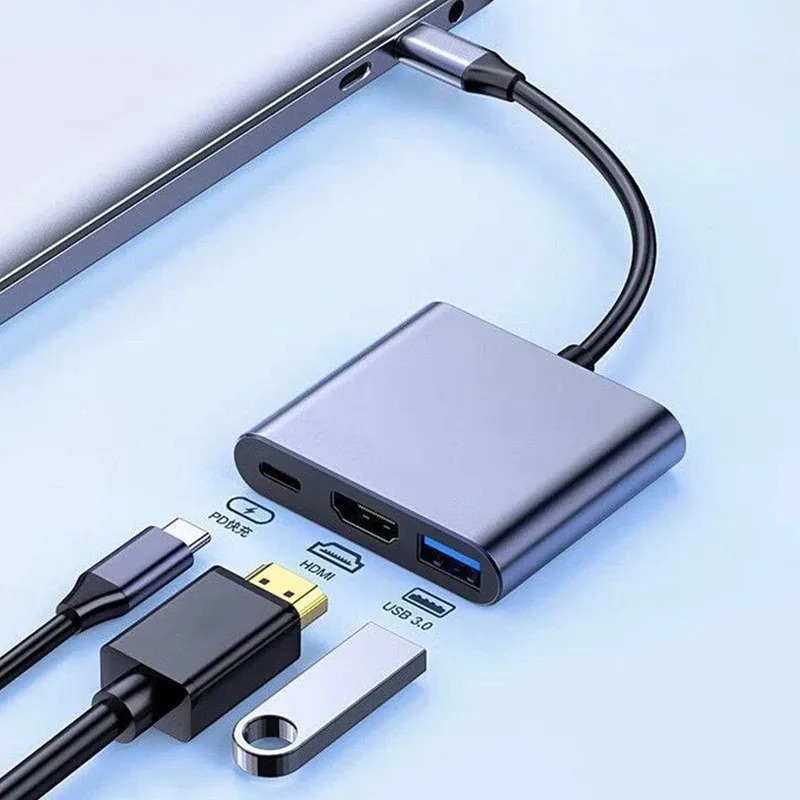 Docking Station Usb C - USB C HUB 3in1 Tip C