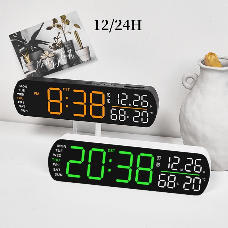 Digital Timer Countdown - LED Alarm Saati Sıcaklık Nem Tarih