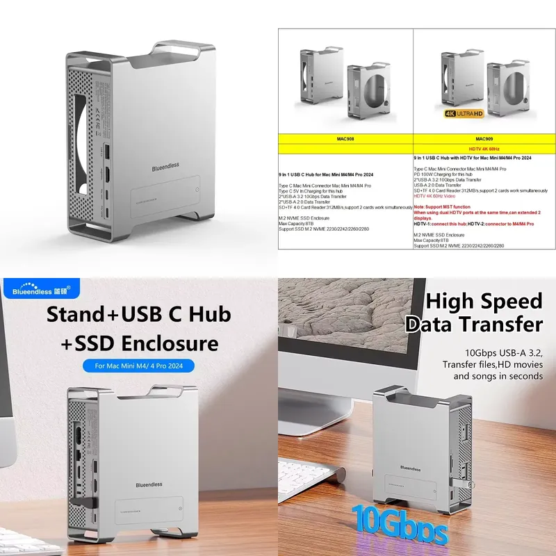 Mini M4 Stand Hub Dock USB C B - Docking Station Usb C incelemesi ve fiyatı