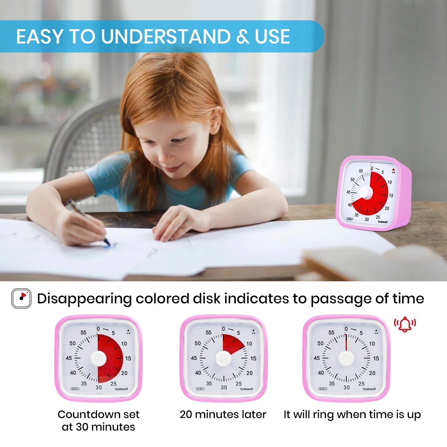 Yunbaoit VT01 Çocuklar için Ko - Digital Timer Countdown incelemesi ve fiyatı