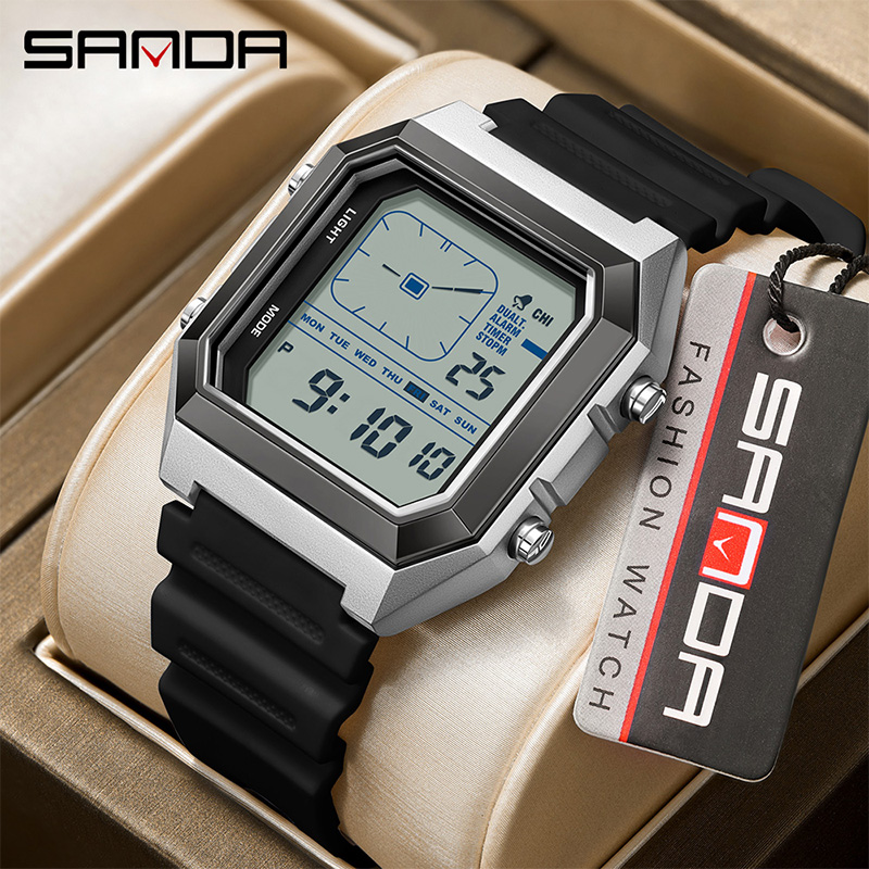 SANDA 6307 Yeni erkek Dijital  - Digital Timer Countdown incelemesi ve fiyatı
